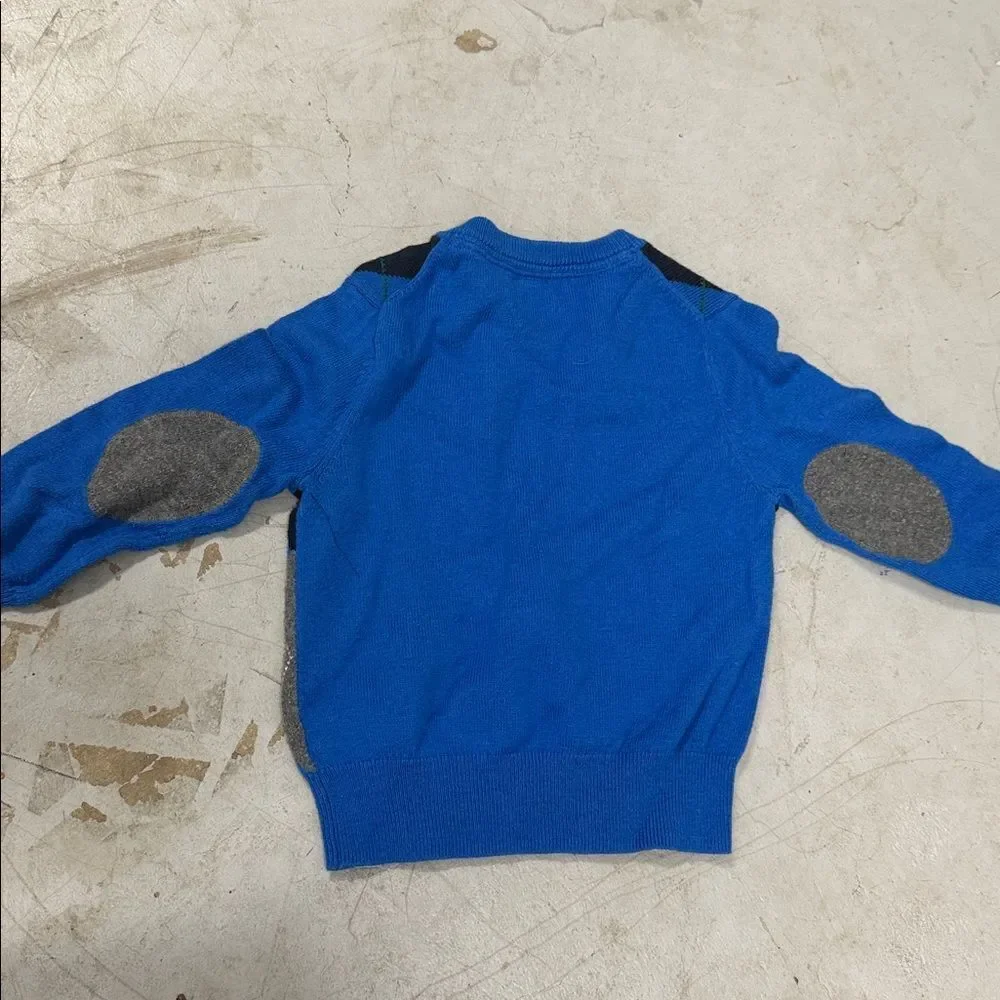 Blue Argyle Sweater BABY GAP Plaid Toddler Boys Sweater 18-24 Months WORN ONCE